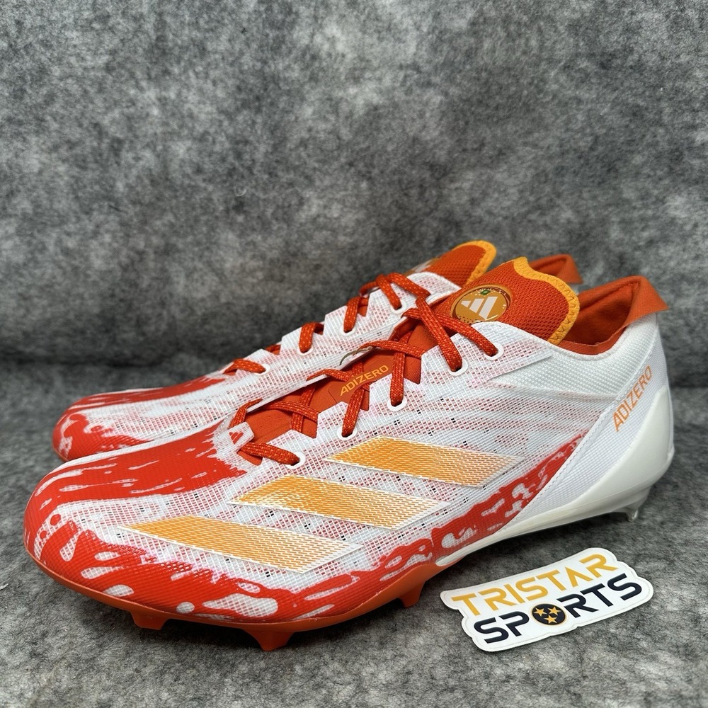 Adidas Adizero Electric Speed Football Cleats Mens Size 14 White Orange IE4424